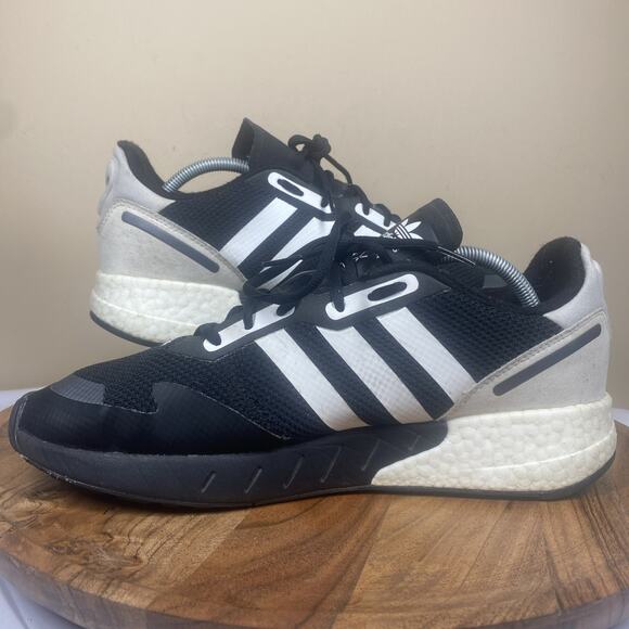 Adidas ZX 1K Boost Mens Black And White‎ Size 12 Athletic Running Shoes main image 6